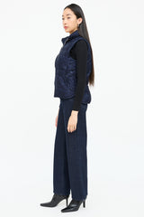 Sandro Lace Guipure Puffer Vest