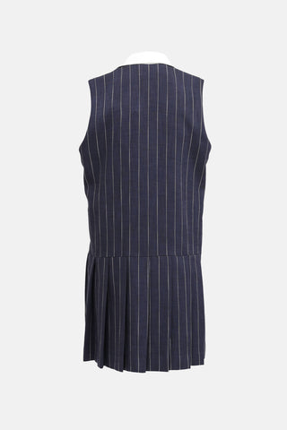 Sandro Pinstripe Button Up Dress