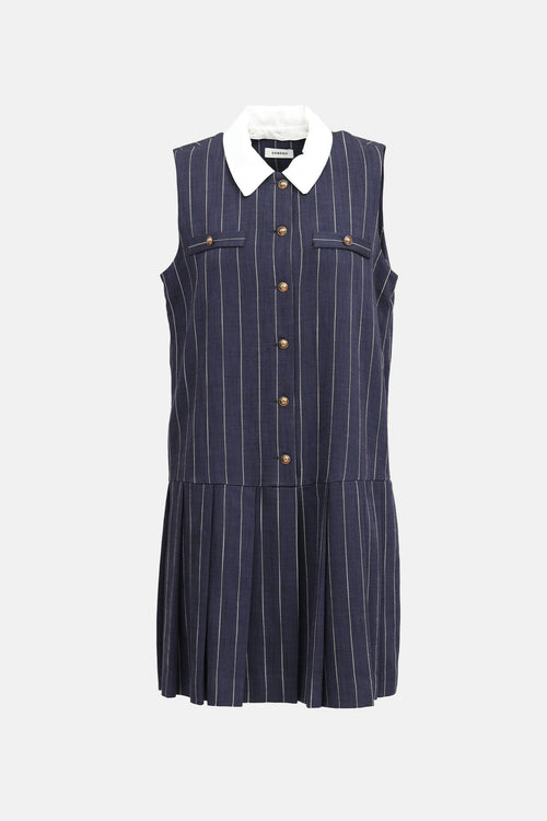 Sandro Pinstripe Button Up Dress