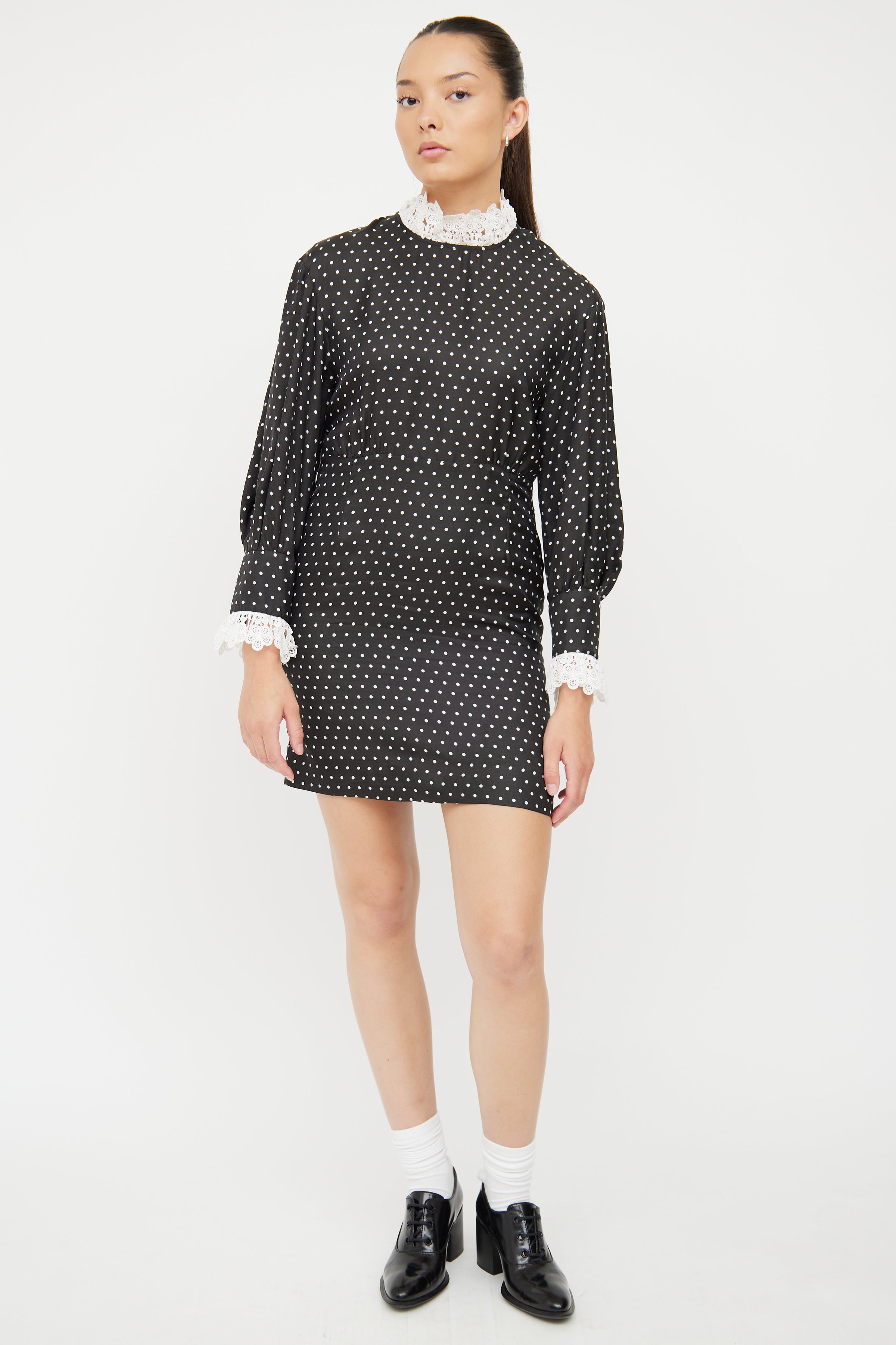 Sandro // Black & White Polka Dot Dress – VSP Consignment Sandro // Black & White Polka Dot Dress – VSP Consignment