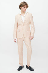 Sandro Pink Linen 2pc Suit