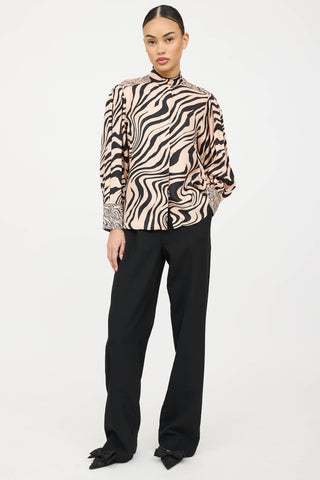 Sandro Silk Swirl Shirt