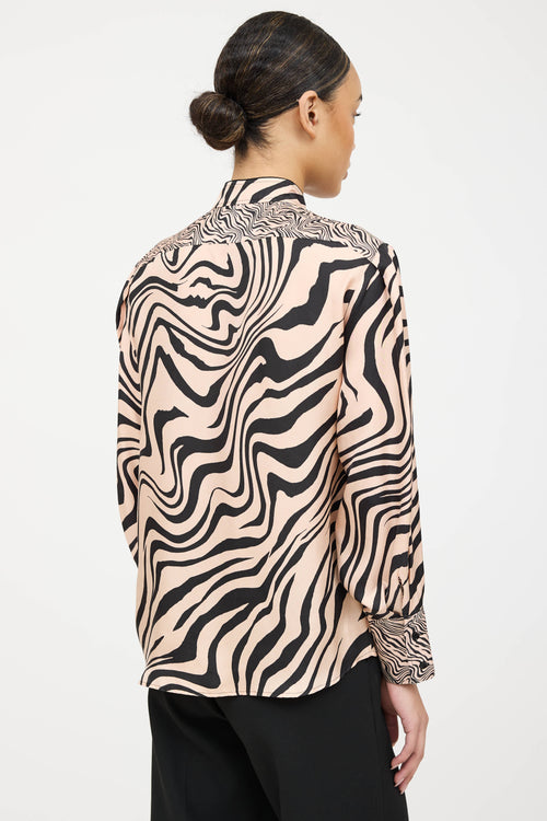 Sandro Silk Swirl Shirt