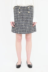 Sandro Tweed Woven Mini Skirt
