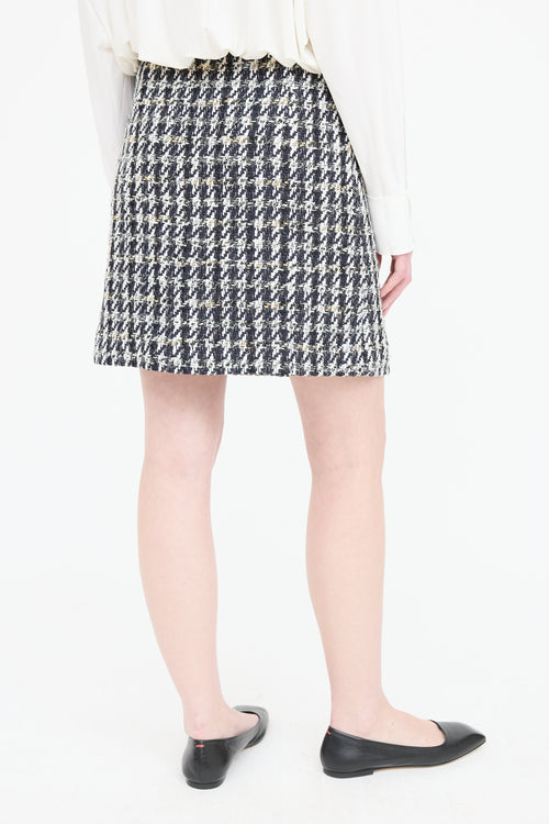 Sandro Tweed Woven Mini Skirt