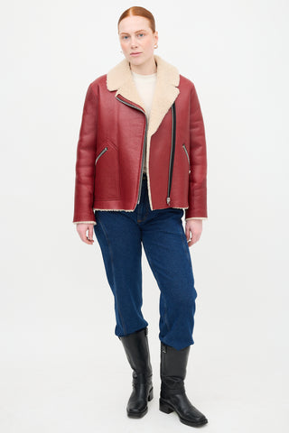 Sandro Shearling Alan Jacket