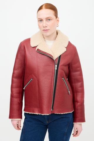 Sandro Shearling Alan Jacket