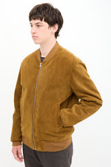 Sandro Suede Bomber Jacket