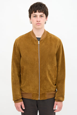 Suede Bomber Jacket