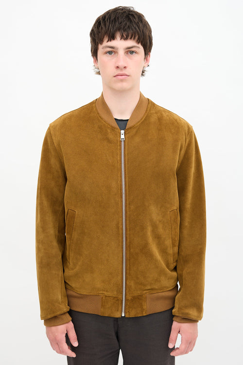 Suede Bomber Jacket