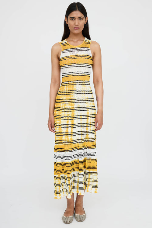 Sandro Striped Tie Dye Dress
