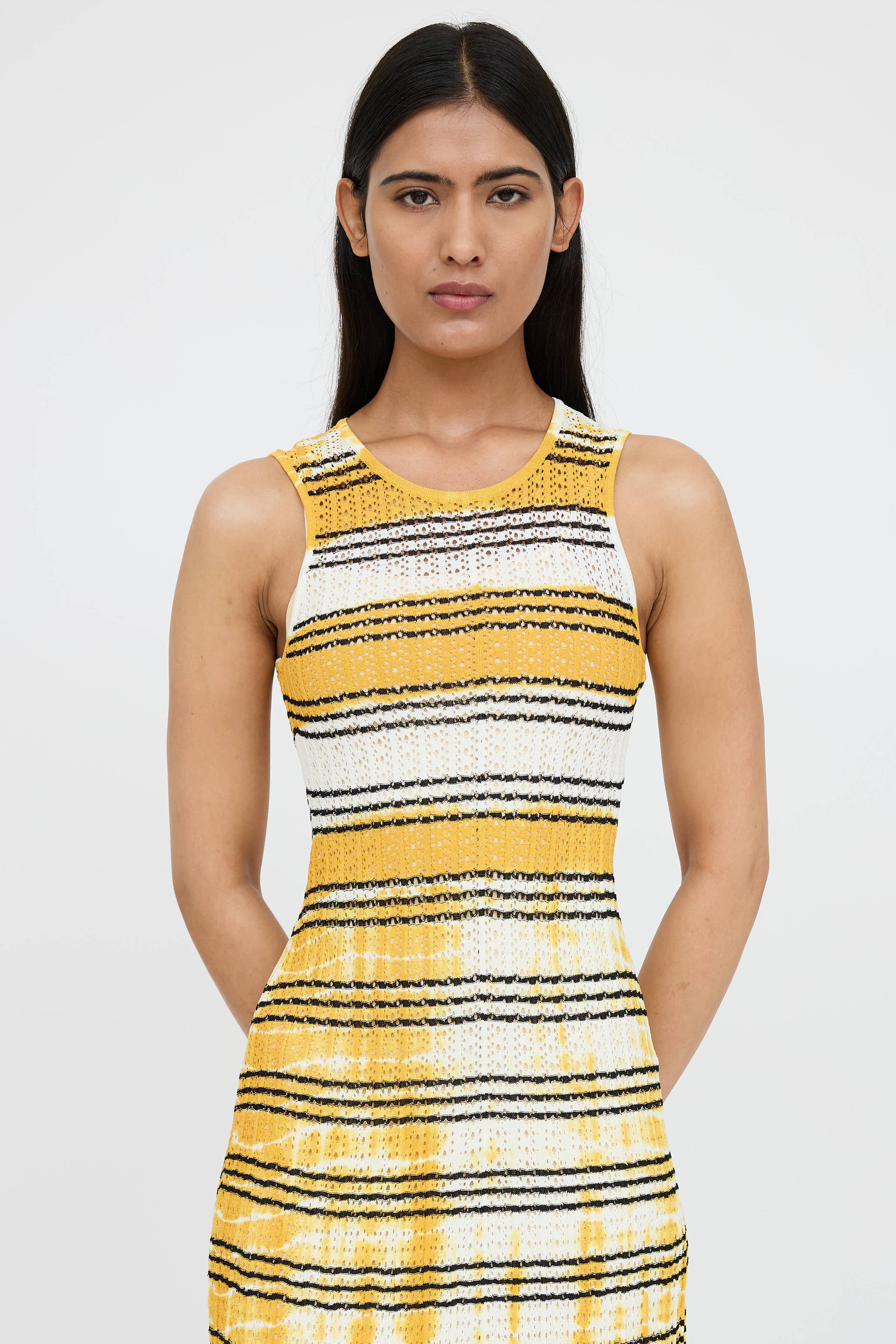 Sandro // Striped Tie Dye Dress VSP Consignment Sandro // Striped Tie Dye Dress VSP Consignment