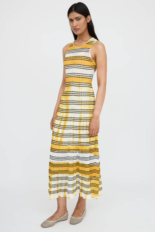 Sandro Striped Tie Dye Dress