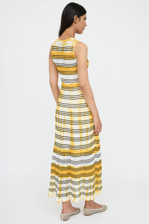 Sandro Striped Tie Dye Dress