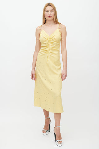 Sandro Yellow Praline Rhinestone Dress