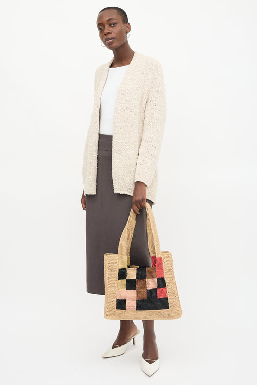 Sandro x Louis Barthélemy Raffia Tote Tote