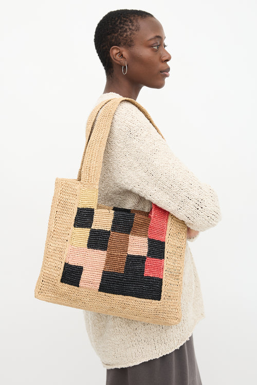 Sandro x Louis Barthélemy Raffia Tote Tote