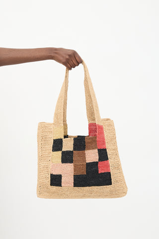 Sandro x Louis Barthélemy Raffia Tote Tote