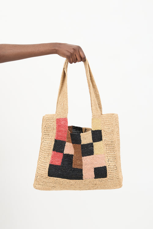 Sandro x Louis Barthélemy Raffia Tote Tote