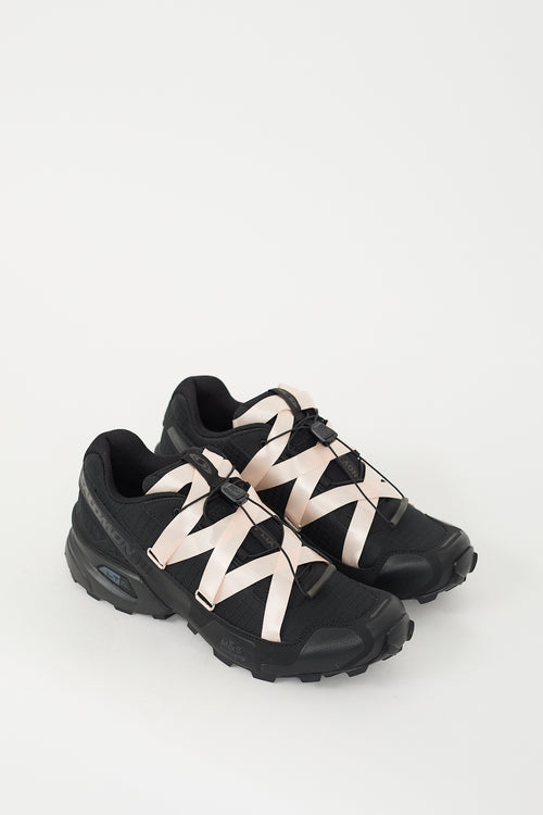 Sandy Liang X Salomon Black & Pink Speedcross 3 Ribbon Sneaker