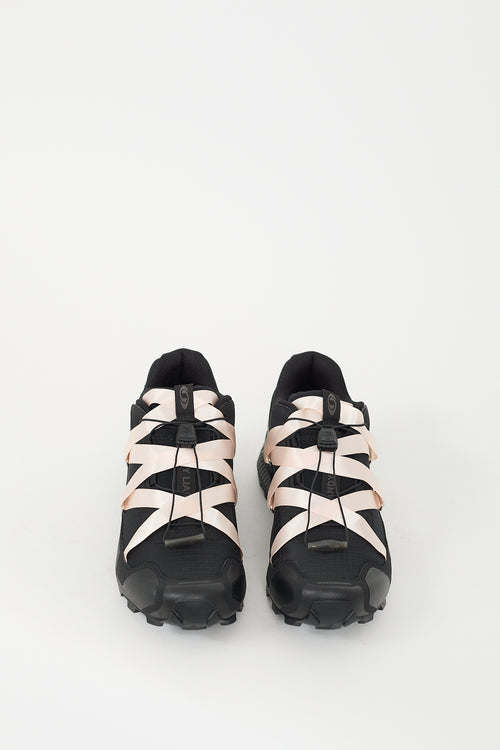 Sandy Liang X Salomon Black & Pink Speedcross 3 Ribbon Sneaker