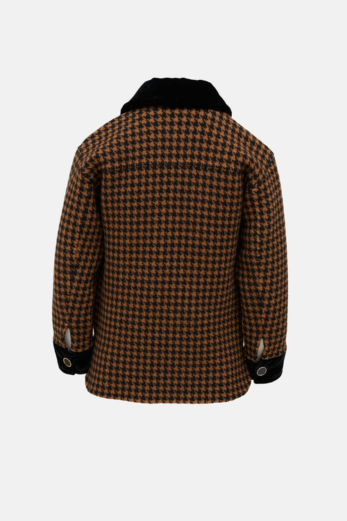 Sandro Wool Houndstooth Jacket