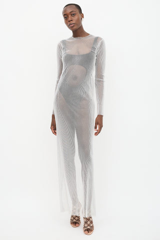 Santa Brands Sparkly Sheer Dress