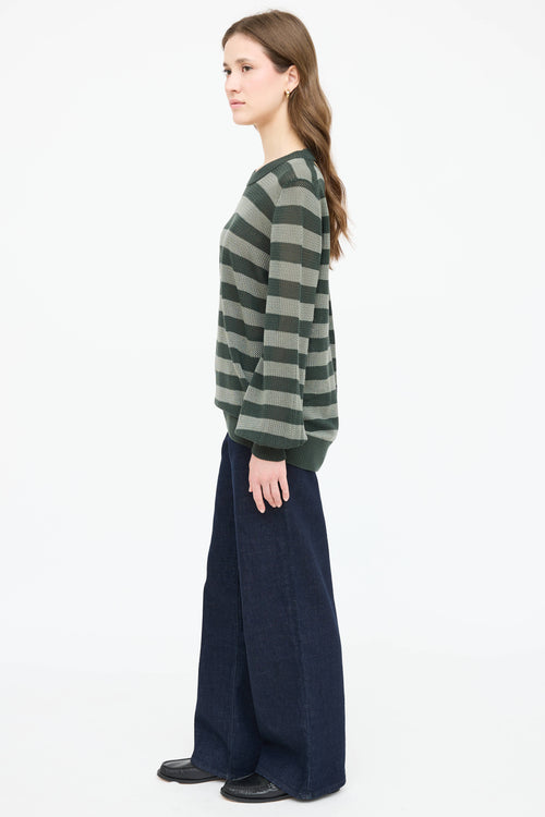 Akris Wool Knit Striped Sweater