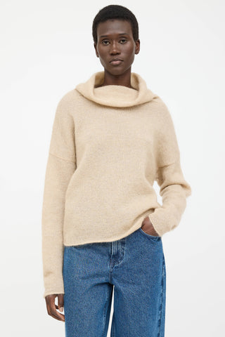Sarah Pancini Mohair Turtleneck Sweater