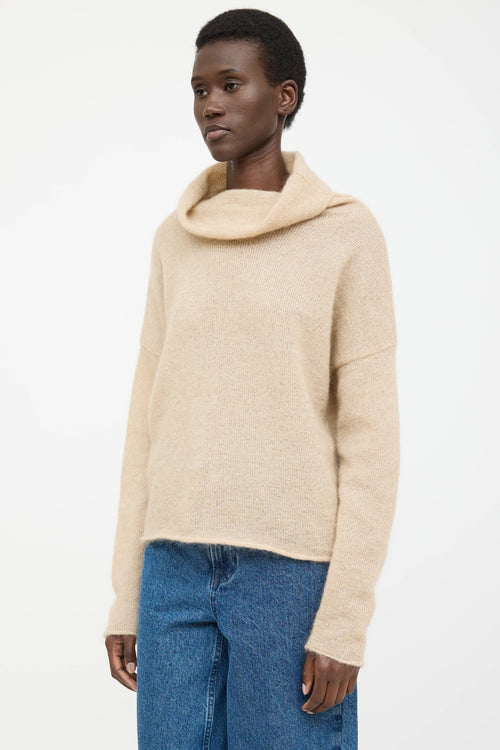 Sarah Pancini Mohair Turtleneck Sweater