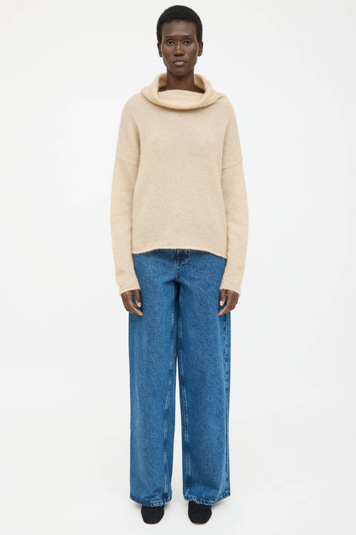 Sarah Pancini Mohair Turtleneck Sweater