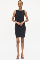 Sarah Pacini Sleeveless Stretch Draped Dress