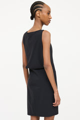 Sarah Pacini Sleeveless Stretch Draped Dress