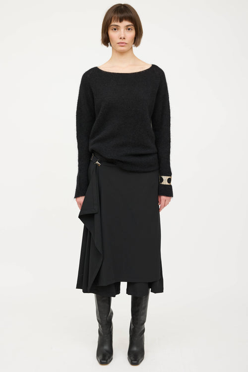 Sarah PanciniMohair Knit Striped Sweater