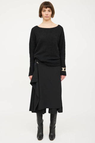 Sarah PanciniMohair Knit Striped Sweater