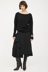 Sarah PanciniMohair Knit Striped Sweater