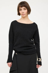 Sarah PanciniMohair Knit Striped Sweater