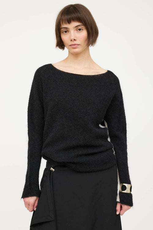 Sarah PanciniMohair Knit Striped Sweater