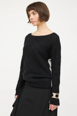 Sarah PanciniMohair Knit Striped Sweater