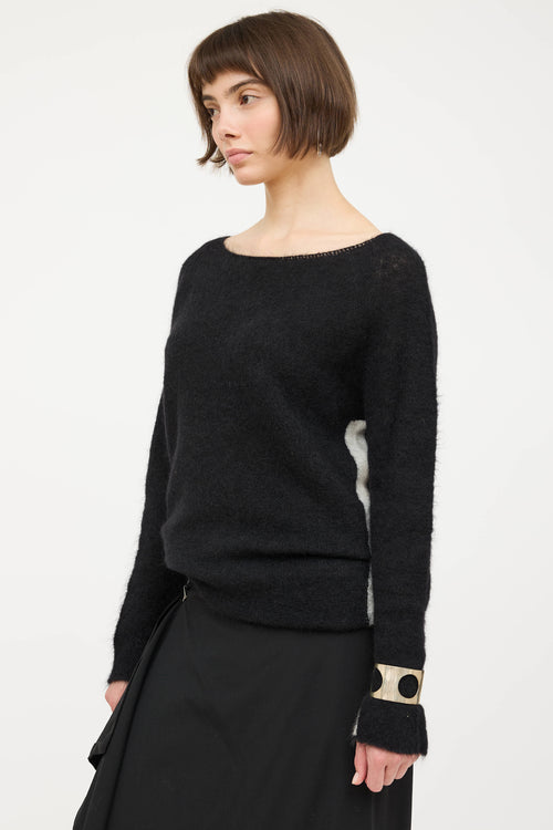 Sarah PanciniMohair Knit Striped Sweater