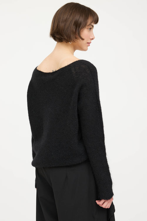 Sarah PanciniMohair Knit Striped Sweater