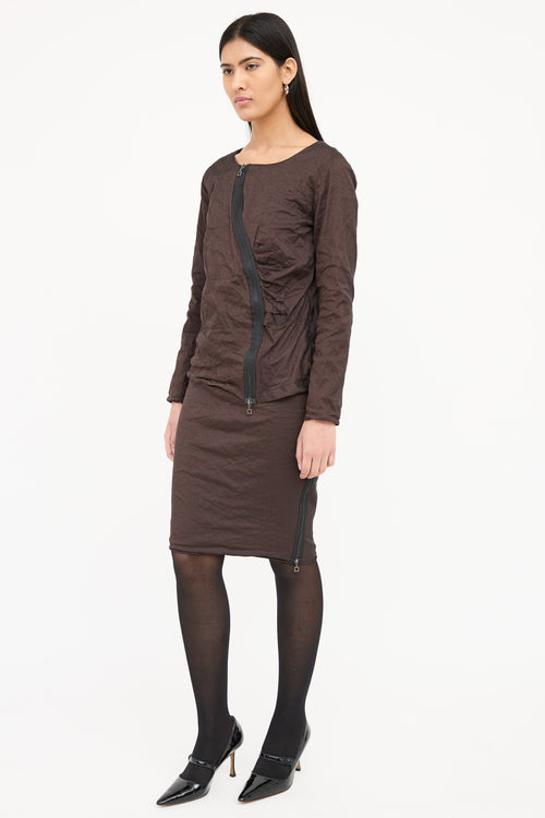 Sarah Pacini Sparkle Skirt & Top Set