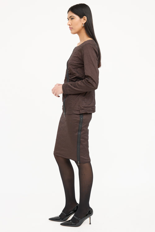 Sarah Pacini Sparkle Skirt & Top Set