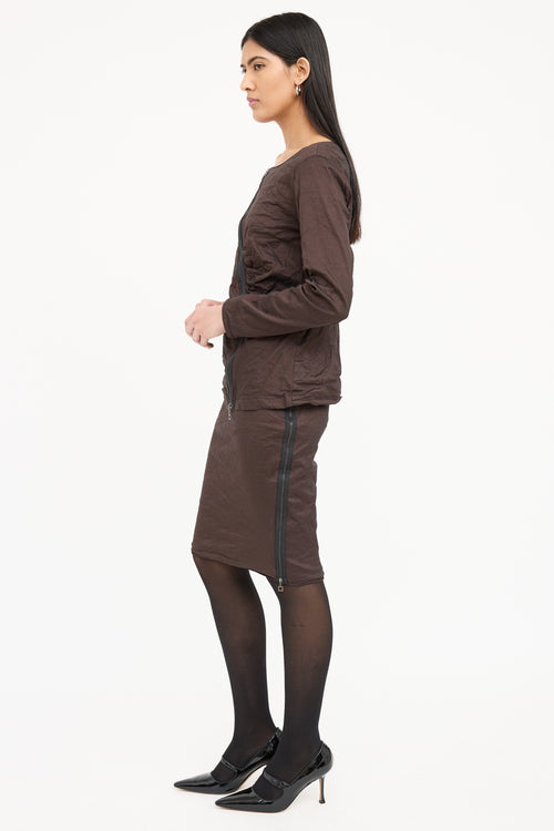 Sarah Pacini Sparkle Skirt & Top Set