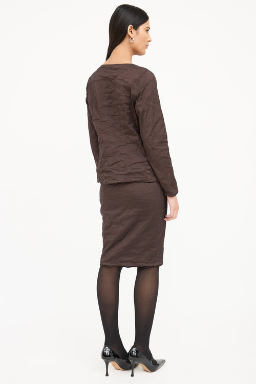 Sarah Pacini Sparkle Skirt & Top Set