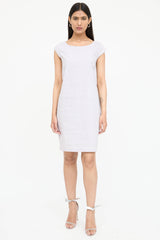 Sarah Pacini Linen Cap Sleeve Dress