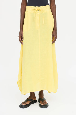 Sarah Pacini Linen Maxi Skirt