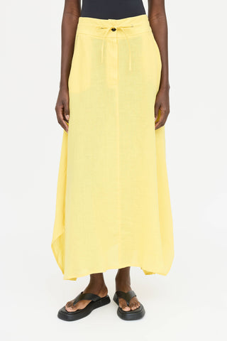 Sarah Pacini Linen Maxi Skirt