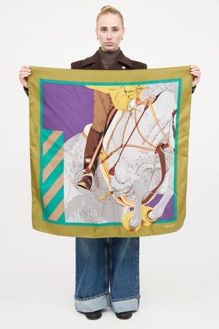 Gucci Silk Equestrian Scarf