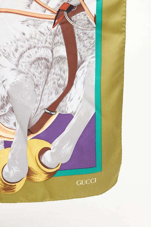 Gucci Silk Equestrian Scarf